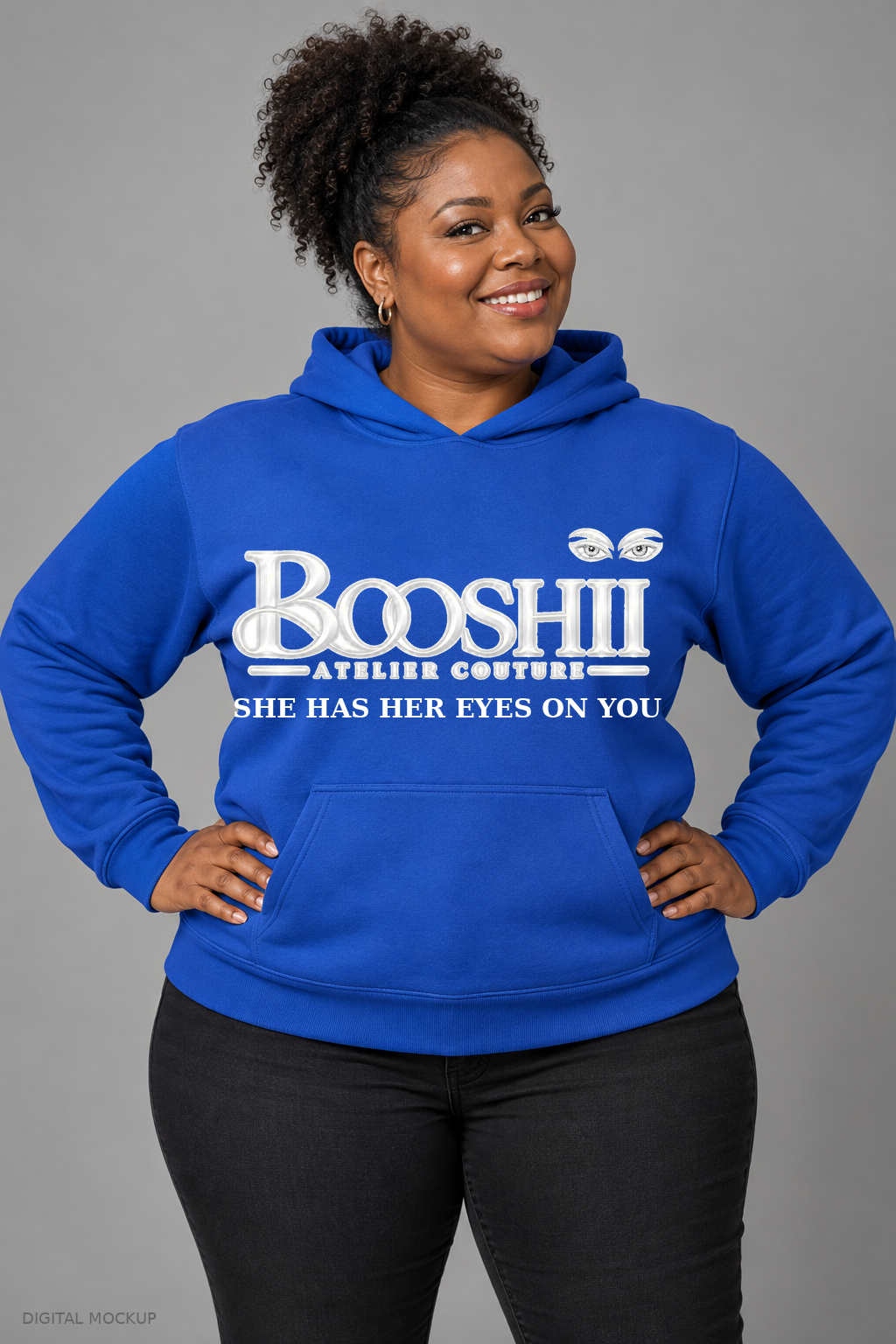 BOOSHII signature hoodie collection model