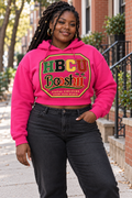 BOOSHII — Hot Pink Cropped Heritage Hoodie