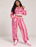 BOOSHII — Three-Tone Pink Sweatsuit