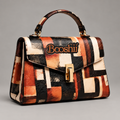 BOOSHII Geometric Leather Handbag design preview