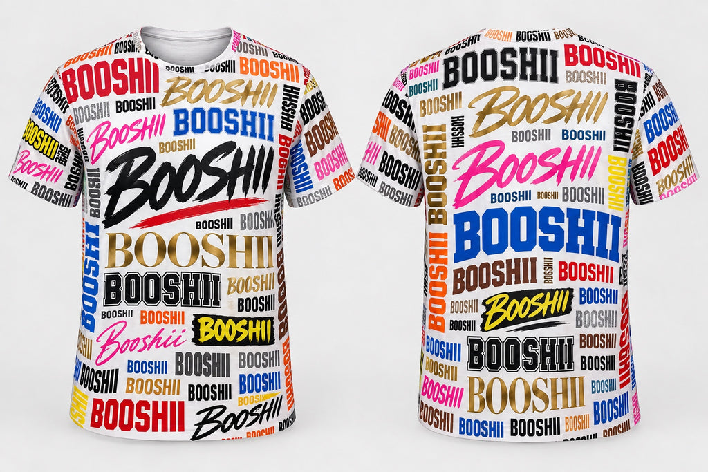 BOOSHII graffiti shirt design preview