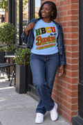 Light Blue Heritage Tee — HBCU design preview; One T-shirt