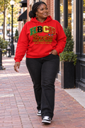 Red Crest Hoodie — HBCU design preview; One hoodie