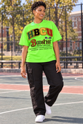 Neon Green Heritage Tee — HBCU design preview; One T-shirt
