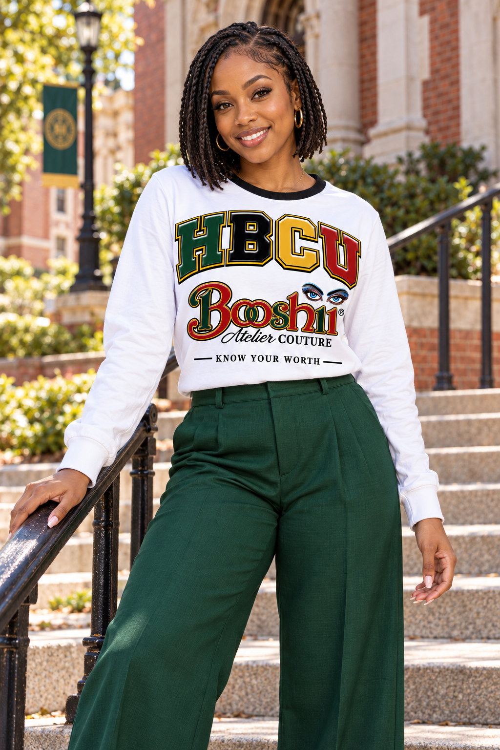 White Heritage Tee — HBCU design preview; One T-shirt