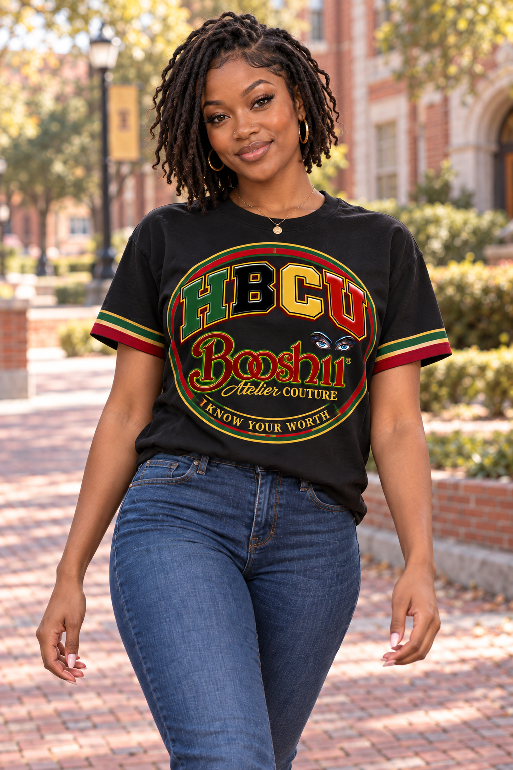 Circular Heritage Tee — HBCU design preview; One T-shirt