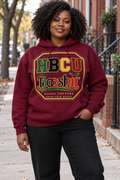Burgundy Crest Hoodie — HBCU design preview; One hoodie