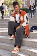 Orange and Cream Varsity Jacket — HBCU design preview; One varsity jacket