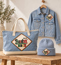 Heritage Knit Beanie — HBCU design preview; One beanie; jacket and tote sold separately