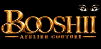 BOOSHII Atelier Couture gold luxury logo with signature eyes above the final II