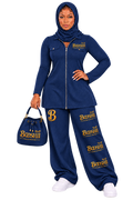 BOOSHII — Navy Hooded Two-Piece Set